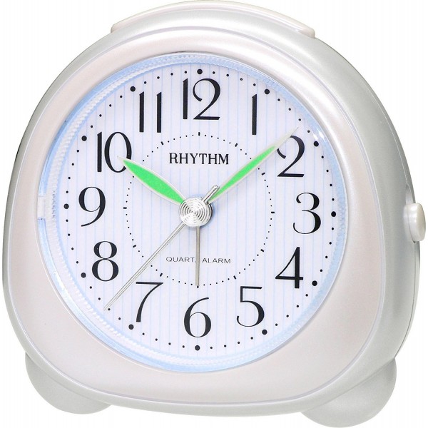 Rhythm Value Added Beep Alarm Clock Silver Rhythm Value Added Beep Alarm Clock Silver